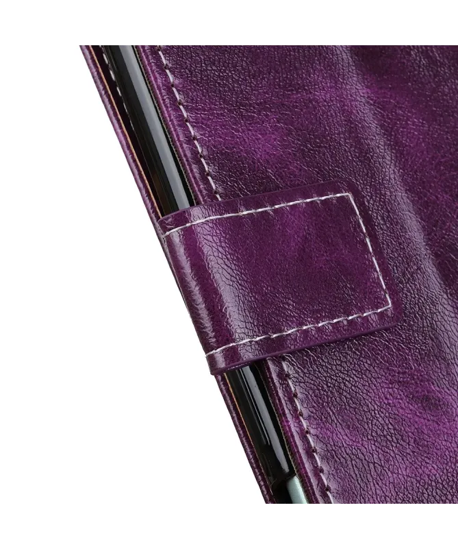 Housse Samsung Galaxy A17 effet cuir luxueux coutures
