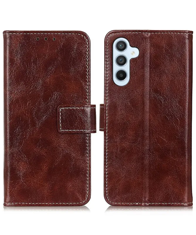 Housse Samsung Galaxy A17 effet cuir luxueux coutures