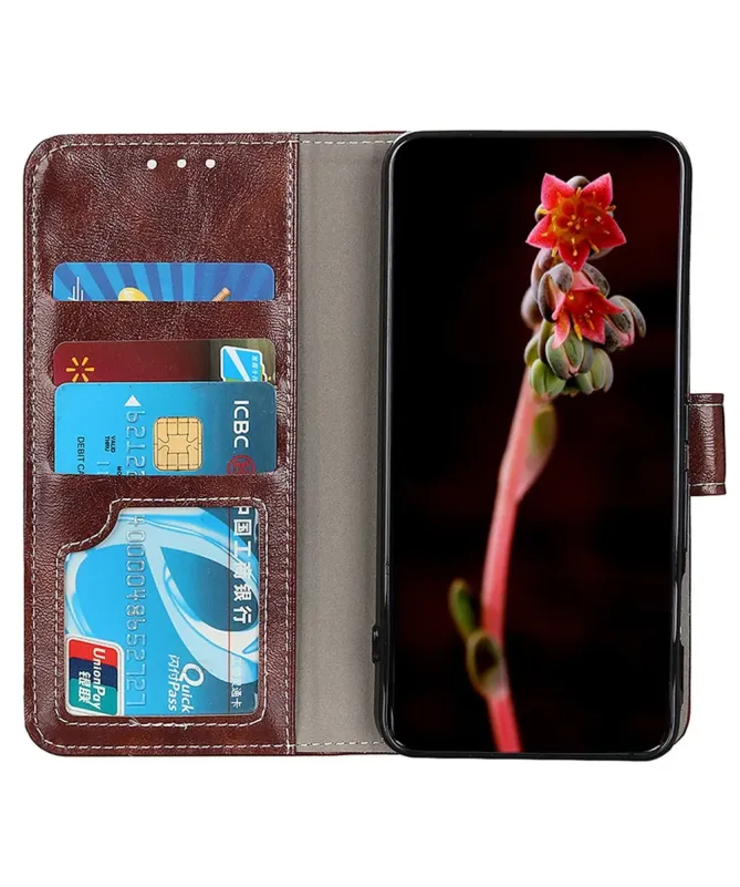 Housse Samsung Galaxy A17 effet cuir luxueux coutures