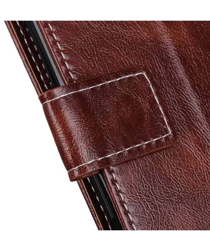 Housse Samsung Galaxy A17 effet cuir luxueux coutures