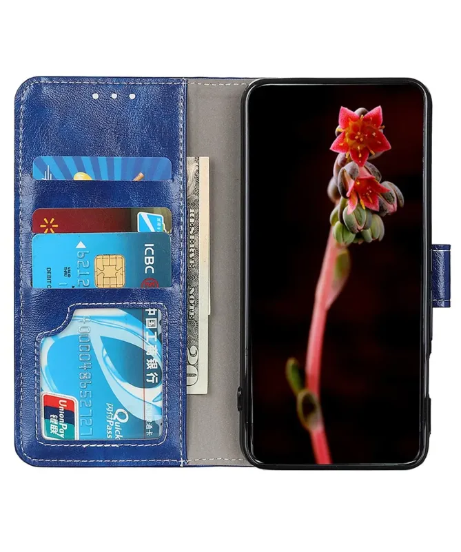 Housse Samsung Galaxy A17 effet cuir luxueux coutures