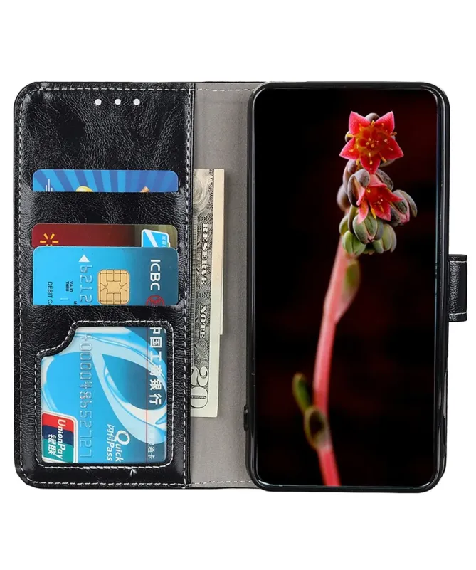 Housse Samsung Galaxy A17 effet cuir luxueux coutures