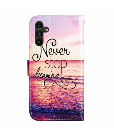 Housse Samsung Galaxy A17 Coucher de Soleil | Never Stop Dreaming