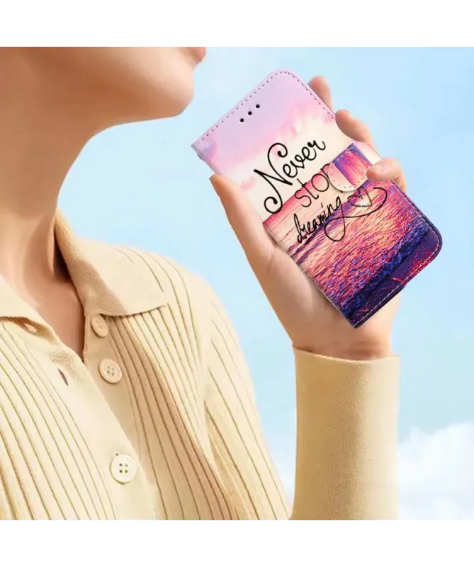 Housse Samsung Galaxy A17 Coucher de Soleil | Never Stop Dreaming