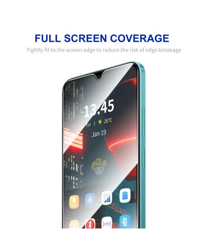 Protections d'écran Samsung Galaxy A17 en verre trempé Full Size (2 pi
