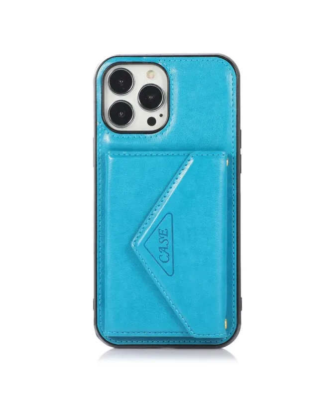 Coque iPhone 16 Pro Max Porte-Cartes Triangle et Bandoulière Luxe