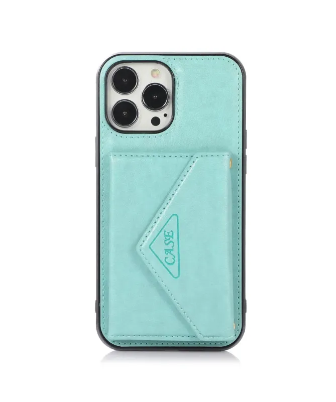 Coque iPhone 16 Pro Max Porte-Cartes Triangle et Bandoulière Luxe