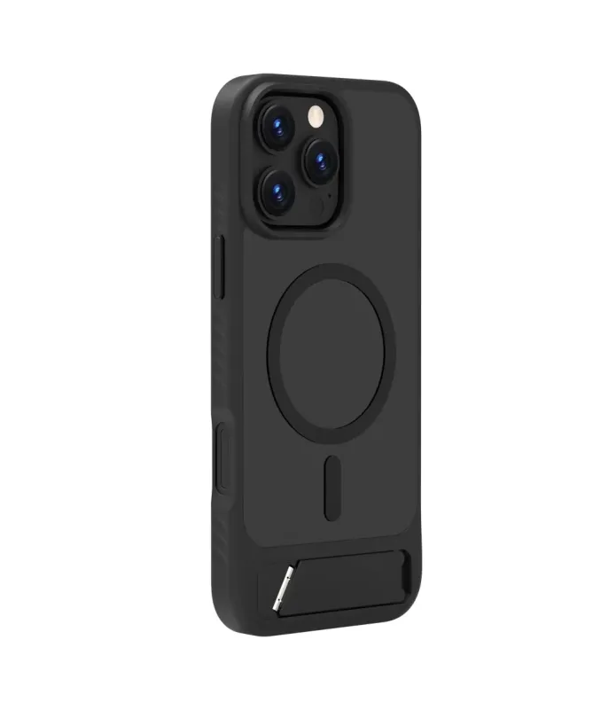Coque iPhone 16 Pro Max MagSafe avec Support | Le-Chic Série Noir - photo 5