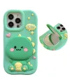 Coque iPhone 16 Pro Max Dinosaure Mignon avec Miroir Intégré