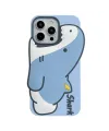 Coque iPhone 16 Pro Max Silicone Bleu Requin Mignon