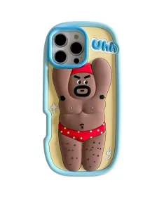 Coque iPhone 16 Pro Max Silicone Homme Fort Jambes Poilues