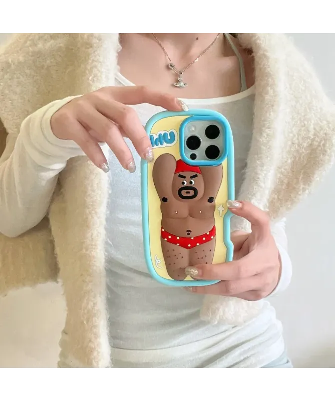 Coque iPhone 16 Pro Max Silicone Homme Fort Jambes Poilues