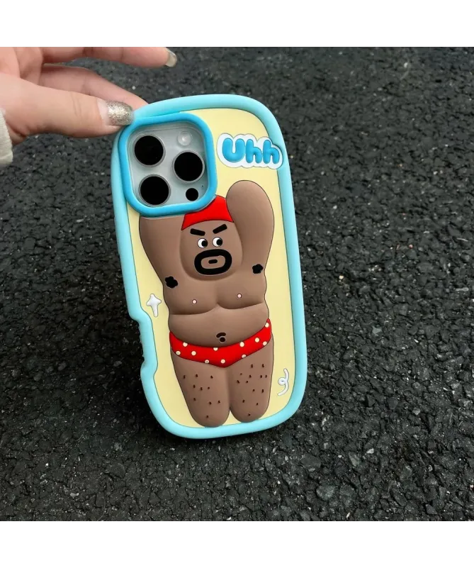 Coque iPhone 16 Pro Max Silicone Homme Fort Jambes Poilues