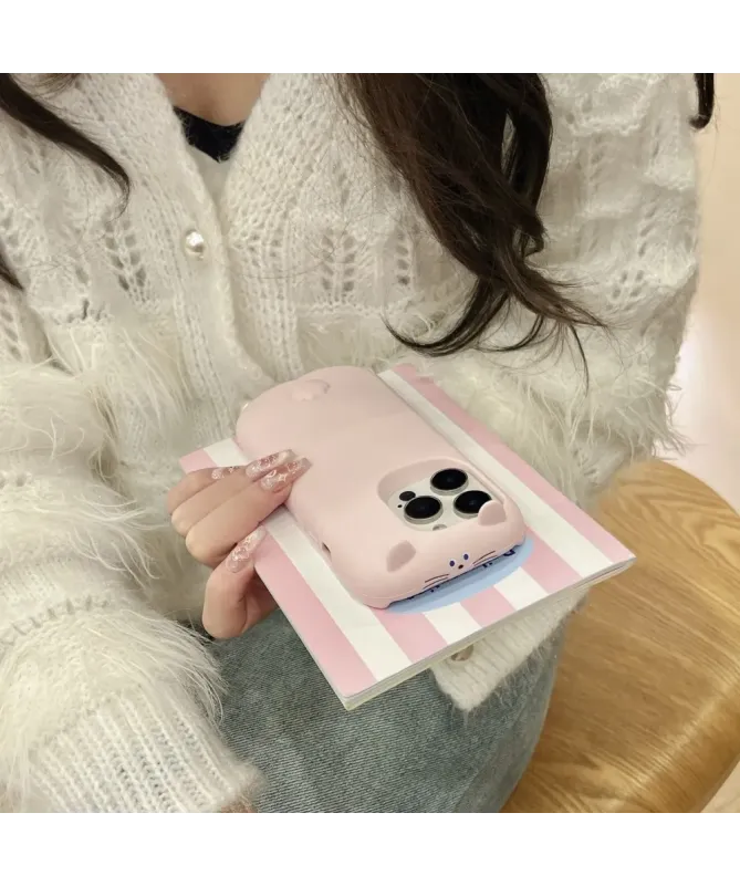 Coque iPhone 16 Pro Max Silicone Lapin Endormi