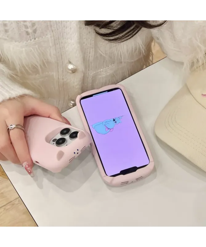 Coque iPhone 16 Pro Max Silicone Lapin Endormi