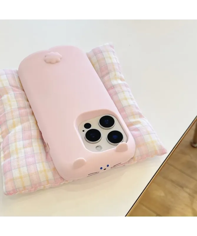 Coque iPhone 16 Pro Max Silicone Lapin Endormi