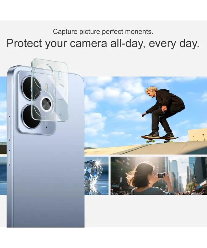 Verre Trempé Realme 14 5G/14T 5G pour lentille (2 pièces)