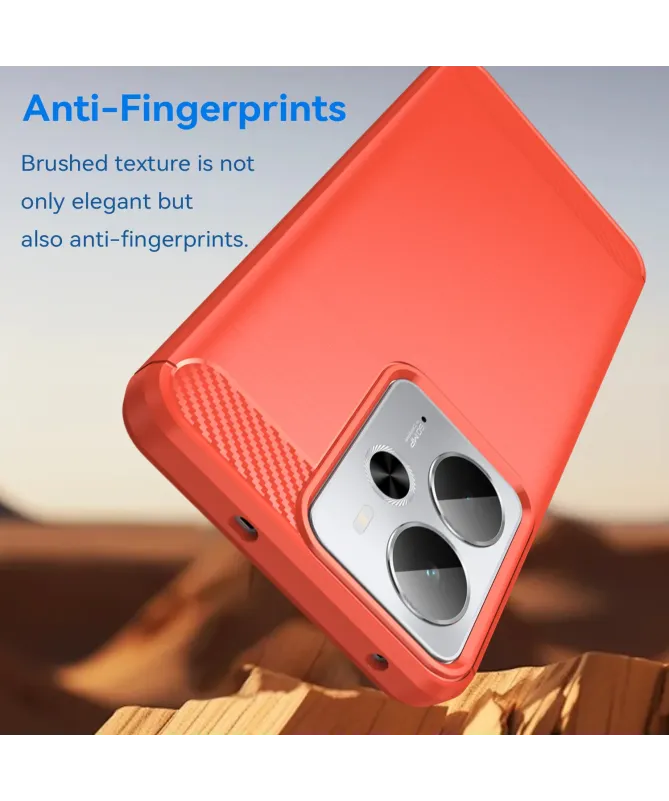 Coque Realme 14 5G / P3 5G / 14T 5G flexible effet brossé