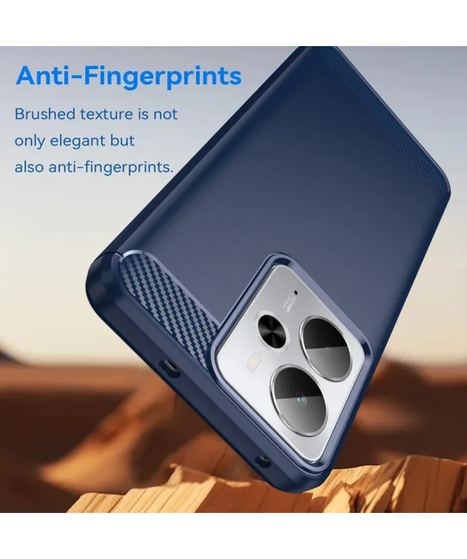 Coque Realme 14 5G / P3 5G / 14T 5G flexible effet brossé