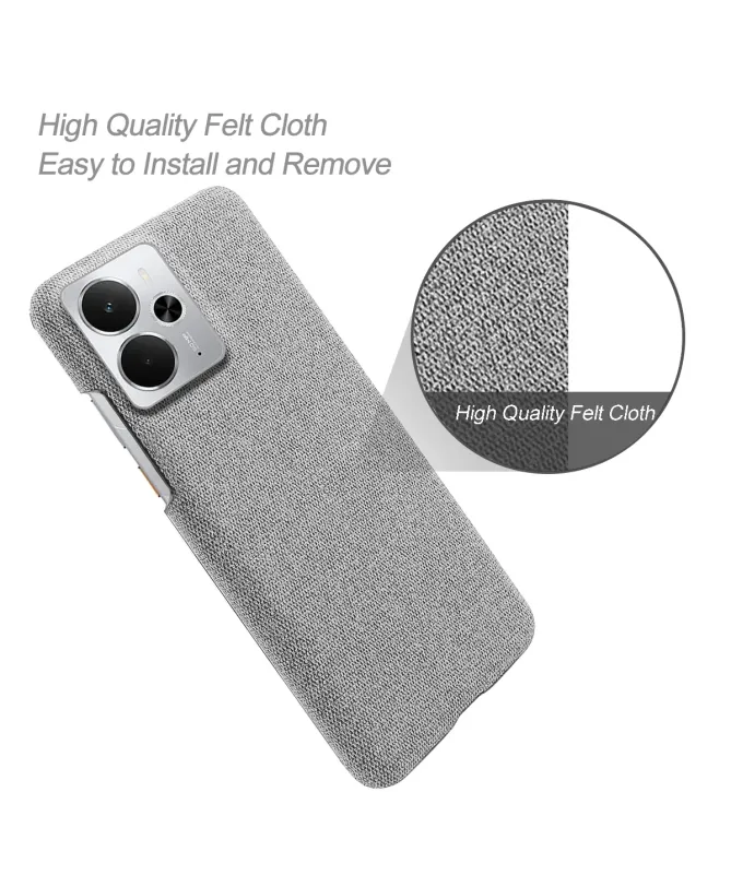 Coque Realme 14 5G / 14T 5G revêtement tissu