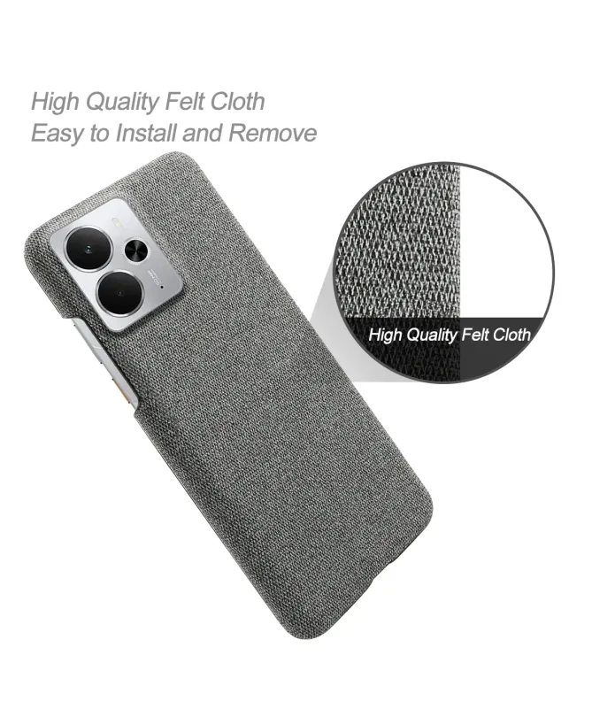 Coque Realme 14 5G / 14T 5G revêtement tissu