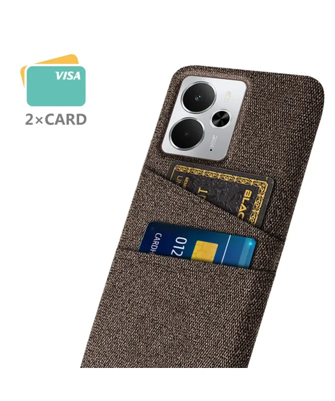 Coque Realme 14 5G / 14T 5G en Tissu avec Double Rangement