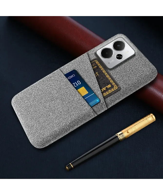 Coque Realme 14 5G / 14T 5G en Tissu avec Double Rangement