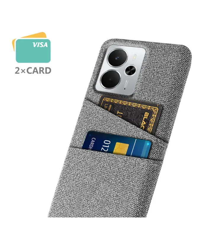 Coque Realme 14 5G / 14T 5G en Tissu avec Double Rangement