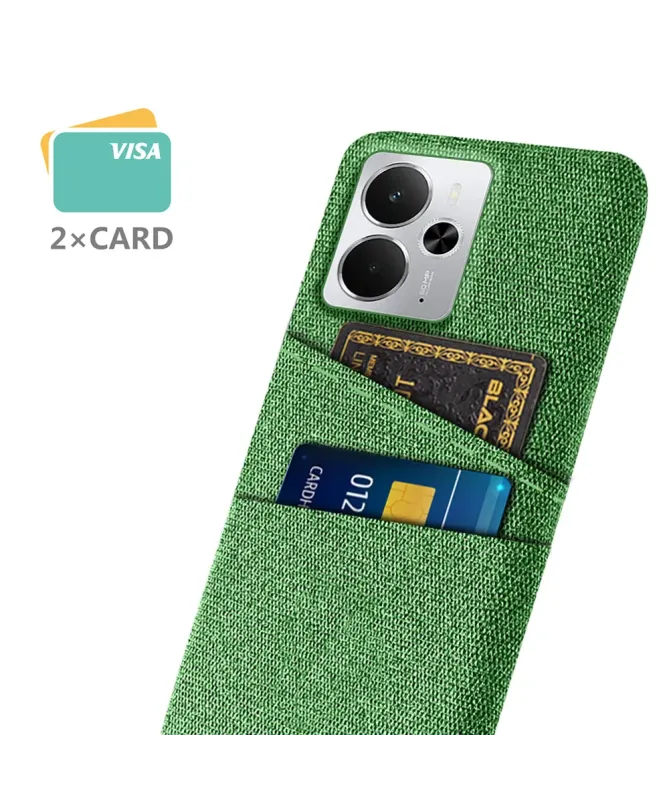 Coque Realme 14 5G / 14T 5G en Tissu avec Double Rangement