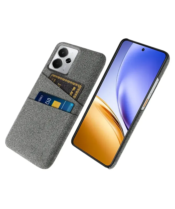 Coque Realme 14 5G / 14T 5G en Tissu avec Double Rangement