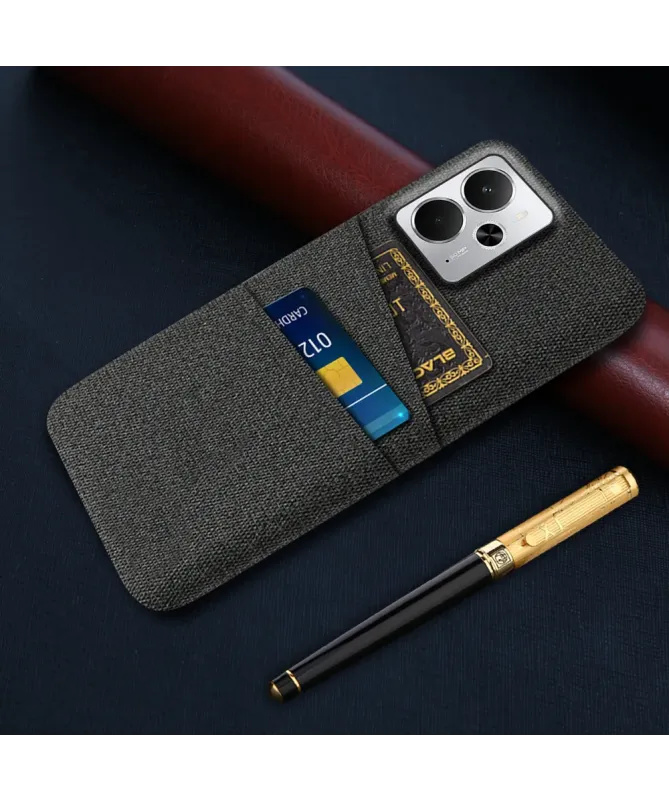 Coque Realme 14 5G / 14T 5G en Tissu avec Double Rangement