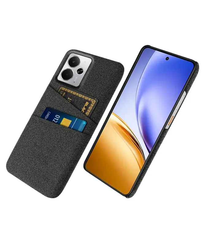 Coque Realme 14 5G / 14T 5G en Tissu avec Double Rangement