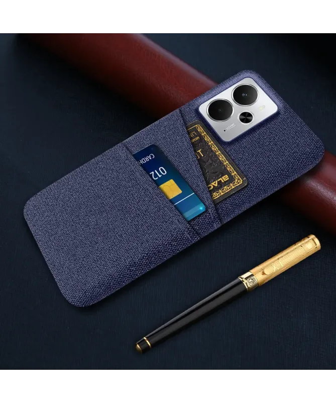 Coque Realme 14 5G / 14T 5G en Tissu avec Double Rangement