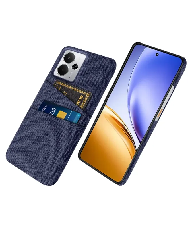 Coque Realme 14 5G / 14T 5G en Tissu avec Double Rangement