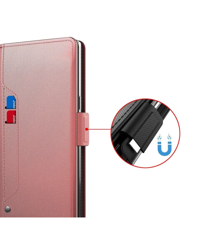 Housse Realme 14 5G / 14T 5G Flip premium porte cartes avec miroir