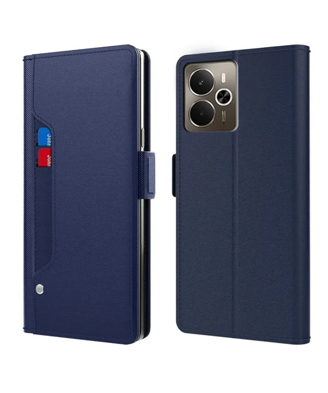 Housse Realme 14 5G / 14T 5G Flip premium porte cartes avec miroir