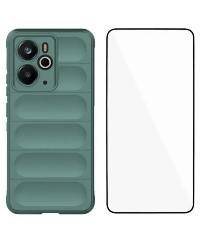 Coque Realme 14 5G / 14T 5G Rugged silicone avec verre trempé