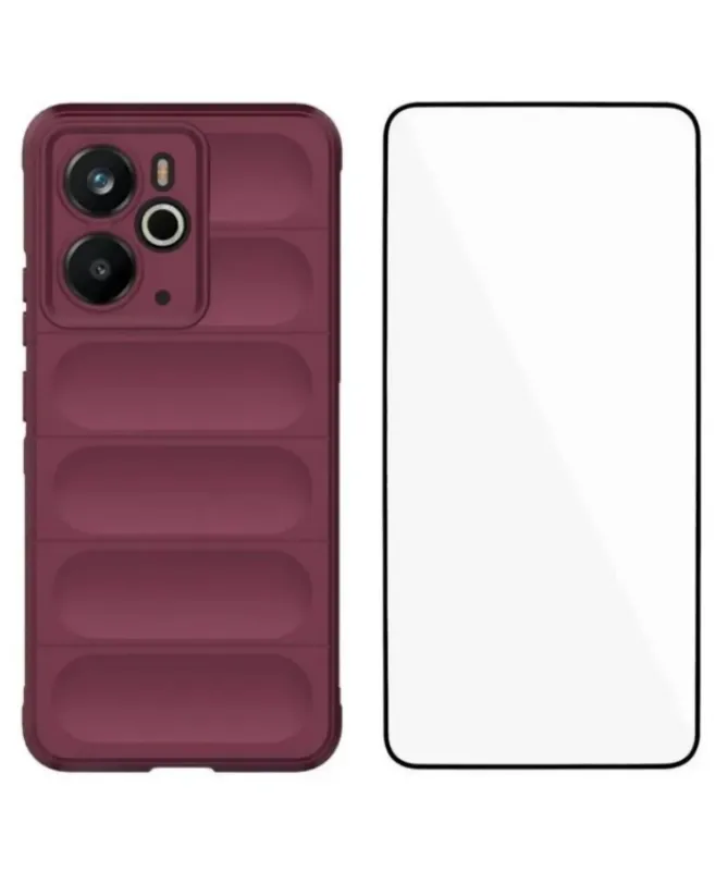 Coque Realme 14 5G / 14T 5G Rugged silicone avec verre trempé