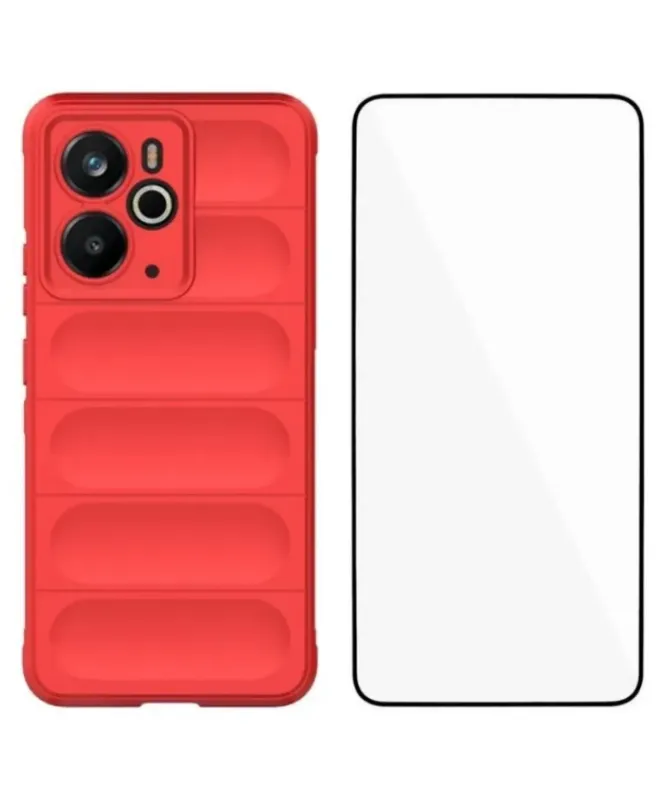 Coque Realme 14 5G / 14T 5G Rugged silicone avec verre trempé