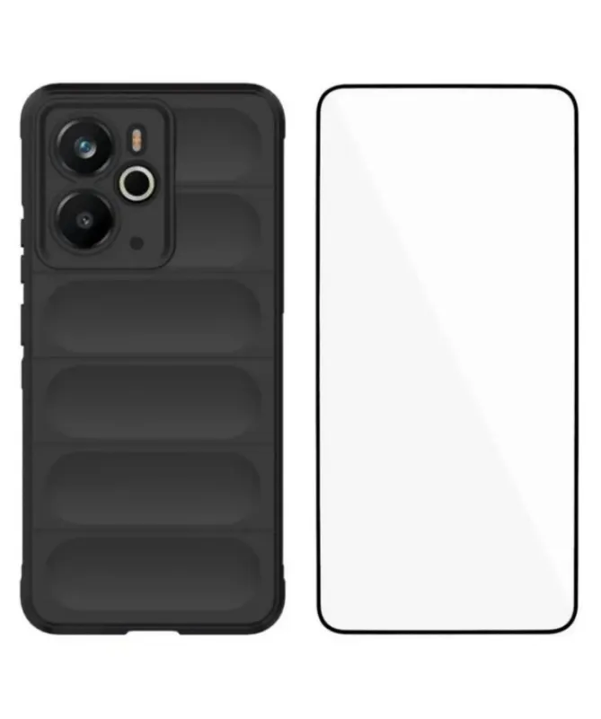 Coque Realme 14 5G / 14T 5G Rugged silicone avec verre trempé