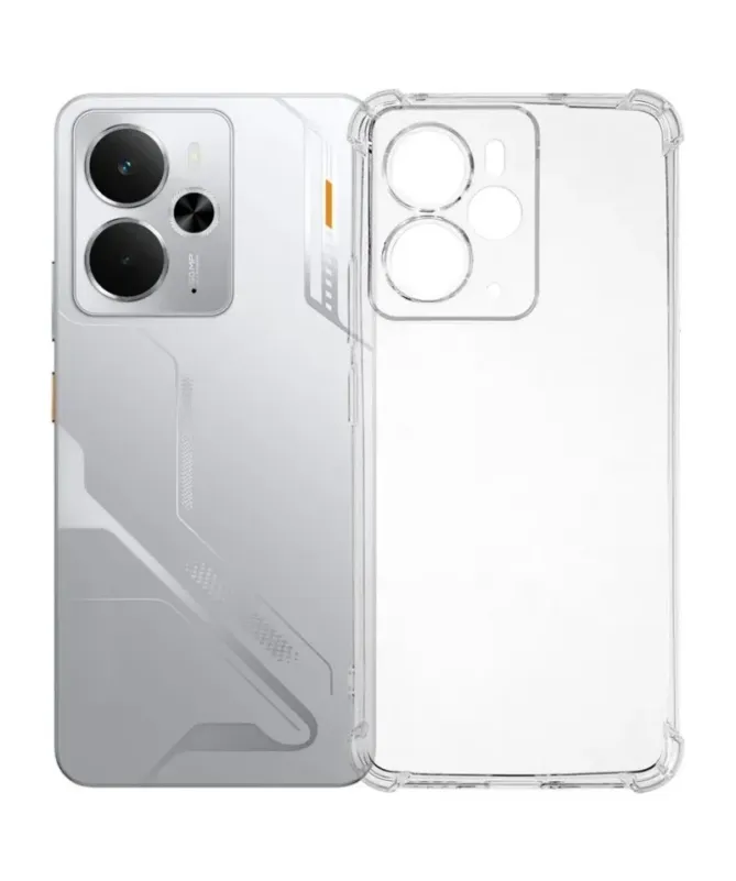 Pack Realme 14 5G / 14T 5G | Coque Coins Renforcés Transparente avec 2