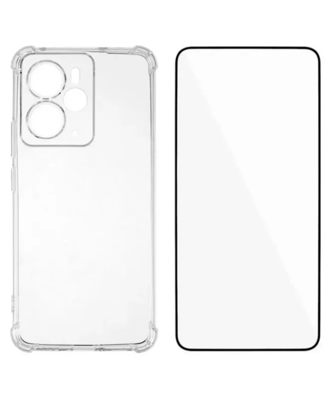 Pack Realme 14 5G / 14T 5G Coque Coins Renforcés Transparente avec Ver