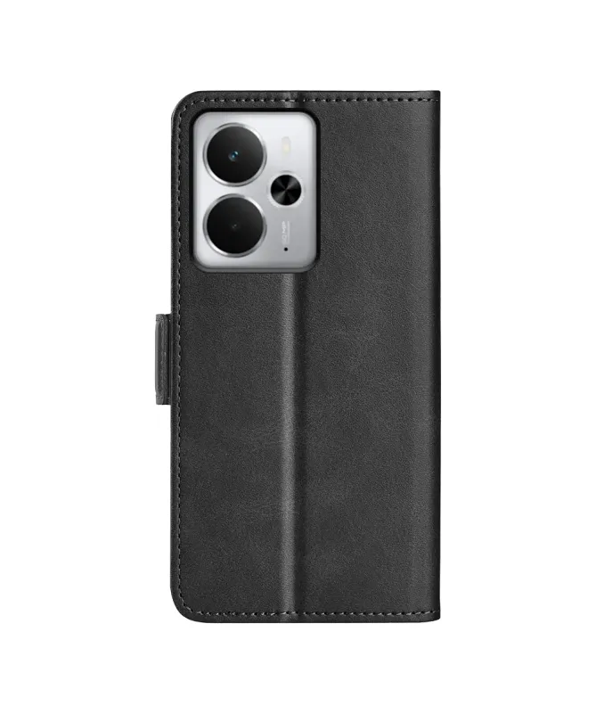 Étui Realme 14 5G / 14T 5G portefeuille revêtement simili cuir mat