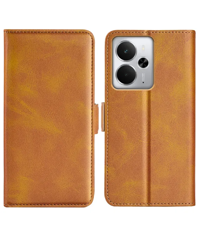 Étui Realme 14 5G / 14T 5G portefeuille revêtement simili cuir mat