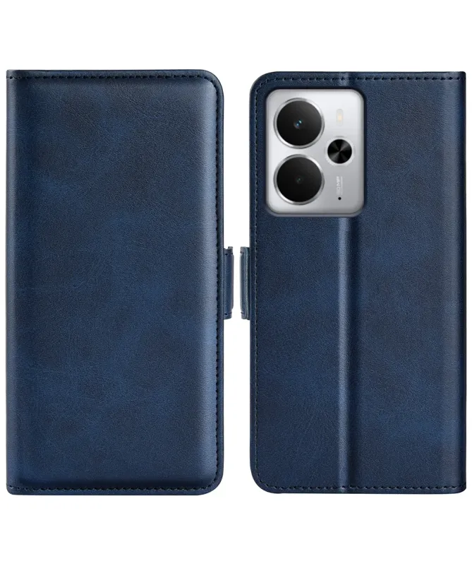 Étui Realme 14 5G / 14T 5G portefeuille revêtement simili cuir mat