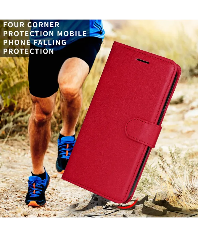 Housse Realme 14 5G / 14T 5G Sylvette simili cuir avec lanière