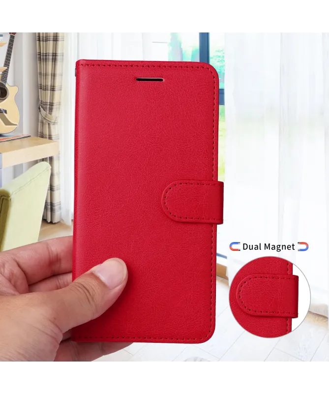 Housse Realme 14 5G / 14T 5G Sylvette simili cuir avec lanière