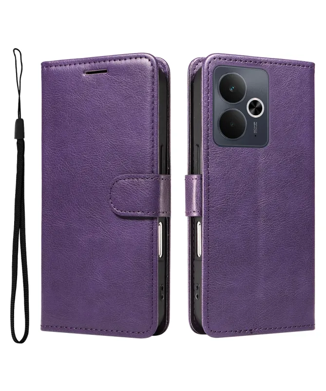 Housse Realme 14 5G / 14T 5G Sylvette simili cuir avec lanière