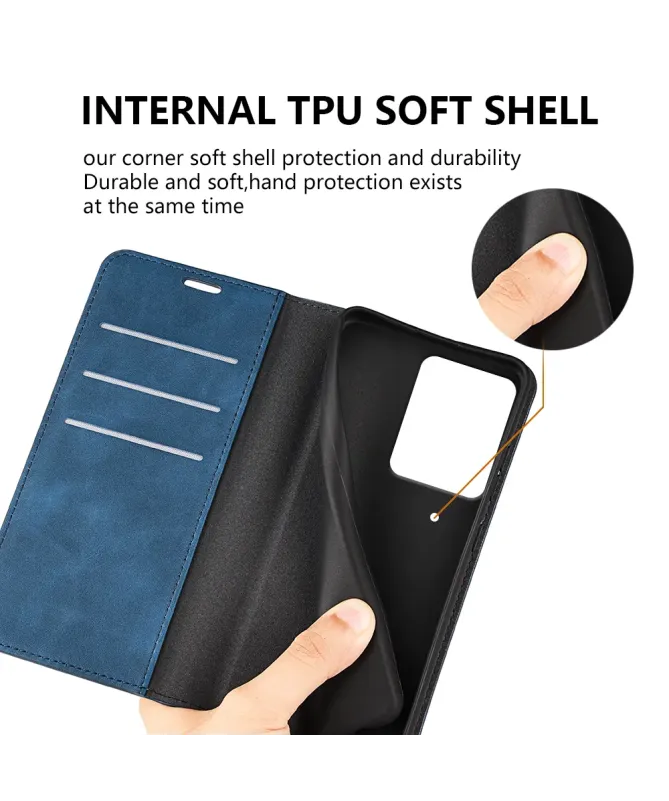 Étui Realme 14 5G / 14T 5G simili cuir fonction stand