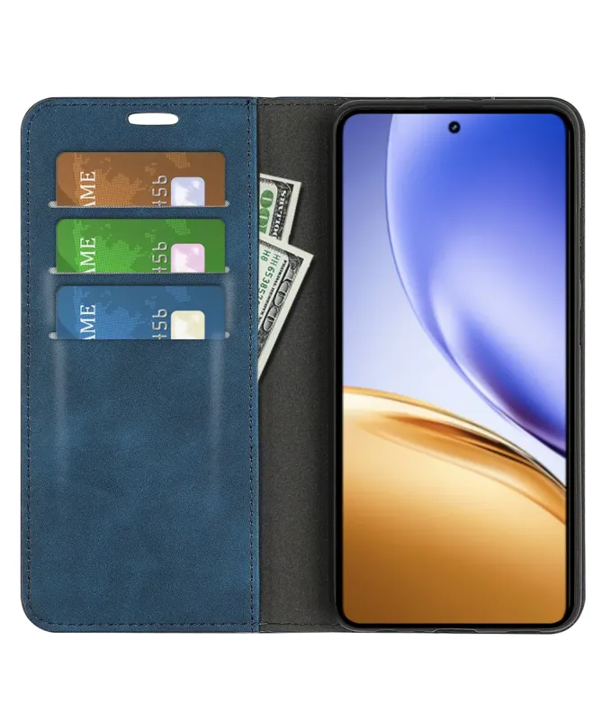 Étui Realme 14 5G / 14T 5G simili cuir fonction stand